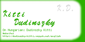kitti dudinszky business card
